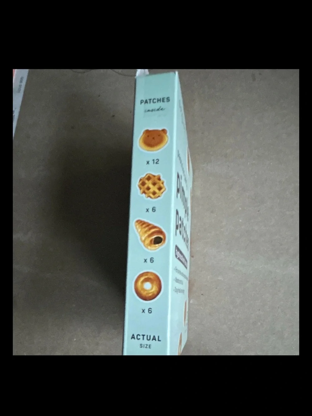 Spa life pimple patches - mint green box with pastry art
